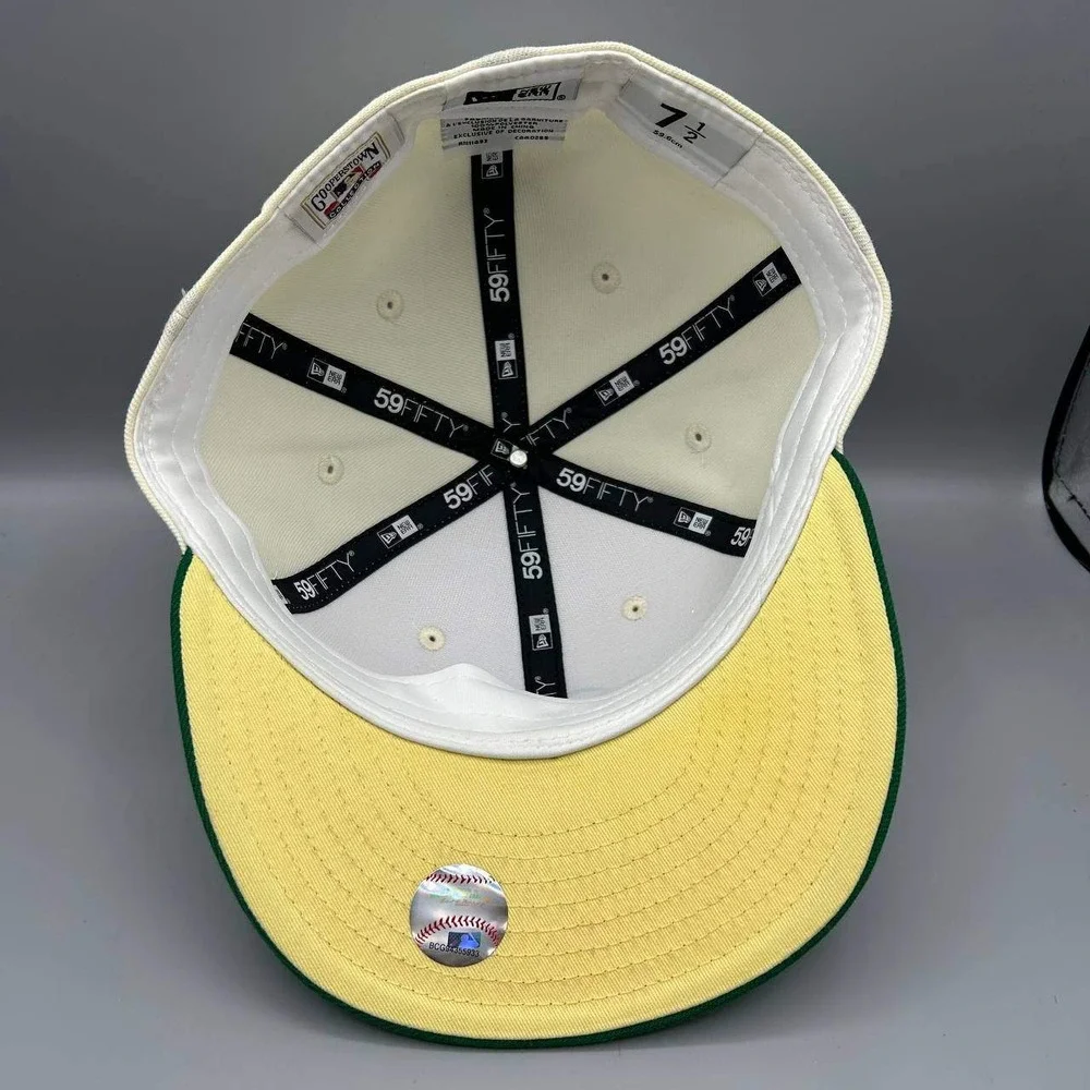 Toronto Blue Jays‎ Hat Men 7 1/2 White Green MLB 59Fifty New Era Fitted Cap